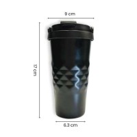 EccoTech 500 ML Tutma Kulplu Diamond Çelik Termos 